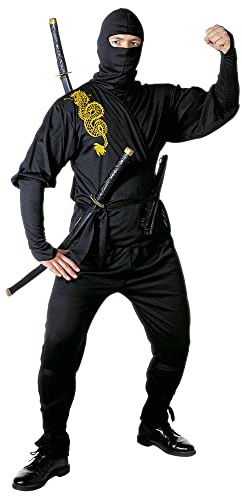 W WIDMANN MILANO Party Fashion – Kostym ninja, samuraj, krigare, japansk fighter, karneval