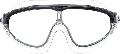Cressi SKYLIGHT-BRILLE SIL, KLAR/RAHMEN SCHWARZ GRAU VERSPIEGELTE GLÄSER