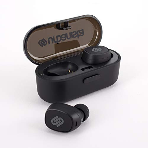 Urbanista Tokyo True Wireless Earbuds 16H Playtime Bluetooth 5.0 with Charging Case, Multi Function Button Earphones Compatible with Android and IOS - Black