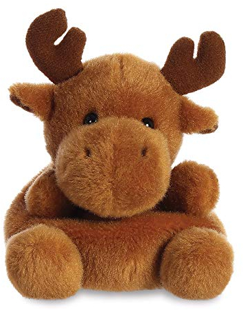 Aurora, 99132, Palm Pals Reindeer, 5In, Soft Toy, Brown