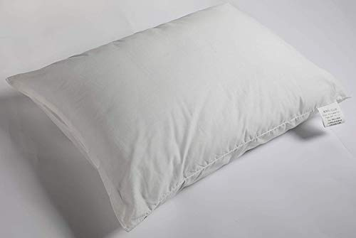 Adam Home Kids 100% Combed Cotton Anti-Allergy Baby Cot Pillow (White, 36 x 58CM) Soft Hollow Fiber Filling Pillow Warm & Cozy Junior Toddler Pillow for Toddlers Bedding Extra Filled for Better Sleep