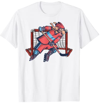 Inline-Skaterhockey Hunde Kinder Skaterhockey Inlinehockey T-Shirt