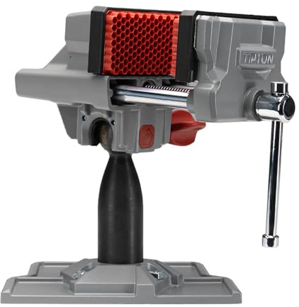 Tipton Best Gun Vise 360 with Swiveling Head Design, Non-Marring Jaw Pads, and Stainless Steel Jaws for Gunsmithing, Gun Cleaning, Scope Mounting