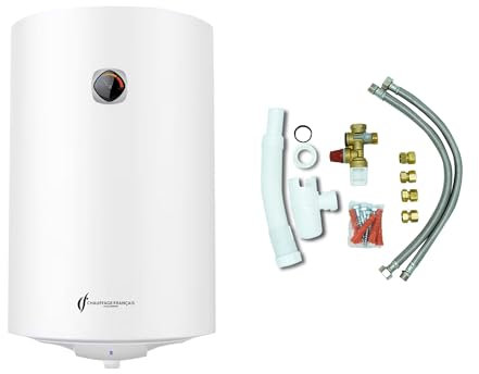 Chauffe Eau Electrique Mural Vertical Blindé Bypso Sannover 150 Litres + Kit d'Installation Complet NF