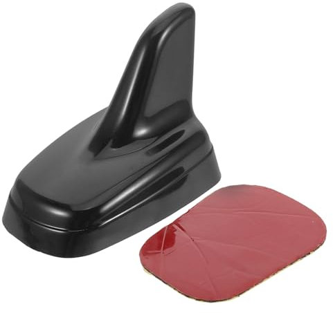 Auto-haifischflossenantenne Hai-autodekoration Austausch Der Autoantenne Auto-Dekoration Außenzubehör Austausch Der Antennenbasisabdeckung Flosse Für Auto Hai-autozubehör Abs Black PartyKindom