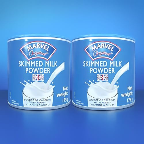 Marvel Original Dried Skimmed Milk Powder 175g (Pack of 2) | High in Protein |Non-Fat Instant Milk Powder | Dessert Ingredient | Source of Calcium - Your Perfect Dairy Solution