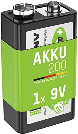 Ansmann maxE - Pila Recargable NiMH 9 V 200 mAh (Paquete de 1)