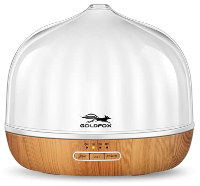 Aroma Diffuser 500ml Luftbefeuchter Diffuser Automatischer Abschaltung bei Wasserlosem Zustand,aroma diffuser für ätherischeöle leise,Viele Arten Arten LED Lichtfarben