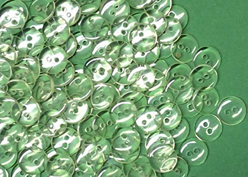 Großhandel für Schneiderbedarf 100 Blusenknöpfe 15 mm transparent