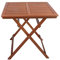 Spetebo Eukalyptus Gartentisch Seattle eckig - 70 x 70 cm - Holz Klapptisch geölt - Balkontisch Beistelltisch Bistrotisch Tisch für Garten Balkon Terrasse witterungsbeständig