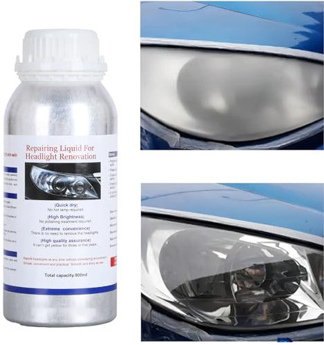 ROYWOO Car Headlight Restoration Liquid 600ml (800g), Auto Headlight Scratch Restoring Fluid, Headlight Lens Polish Repair Liquid for Repair of Scratch,Yellowed, Haze, Cracked Headlamp