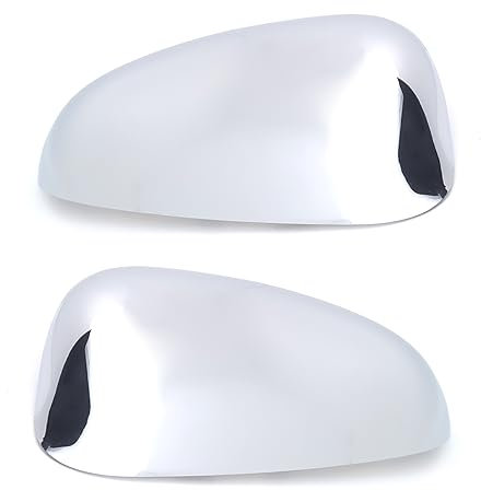 BSSTORE Calotta Specchietto Retrovisore Cromata Lucida per BRAVO II 2006, CROMA II 2005, DELTA 2008 (Coppia - Destra + Sinistra)