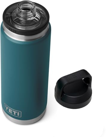 YETI Rambler 26 oz Bottle, Vacuum Insulated, Stainless Steel with Chug Cap, Agave Teal