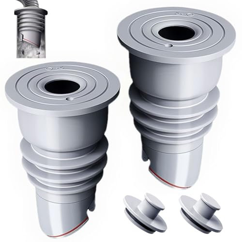 Tappo Anti Odore Lavatrice, 35-40mm Ointto Tubo Macchina Lavatrice, Tappo Anti Odore Lavatrice Tappo Di Tenuta Tubo Di Scarico Guarnizione Per Tubo (2PCS)
