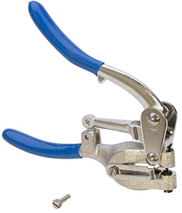 Eurotool Lochzange für Blech, Silber, 16 Gauge, 7 Größen, Gehärteter Stahl, Kunststoffgriff, Industriell