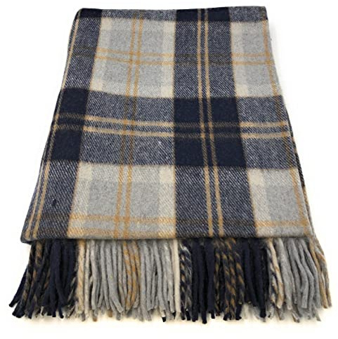 Clans of Scotland Tapis/couvertures tartan écossais moderne – Couverture de voyage – Couverture d'extérieur (Bannockbane argenté)