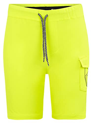 Ziener Unisex Kinder Nisaki Outdoor Shorts Rad Wander Hose atmungsaktiv schnelltrocknend elastisch, Poison Yellow, 176 EU