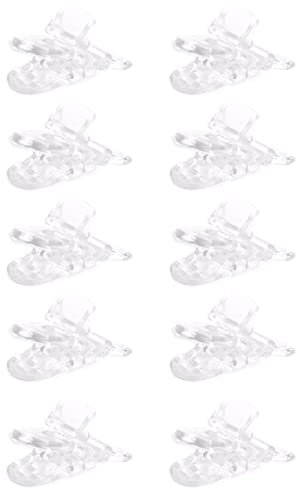 Clips para chupete, clips transparentes para chupete, clips para chupete, herramientas de suministros de manualidades, clips de tirantes duraderos, 10 unidades