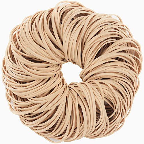 AIWOQI Rubber Bands size 33 Approximately 200 pcs Elastic Rubber Band #33 Rubber Band Light brown for Office Supply File Folders Litter Box Rubber Bands
