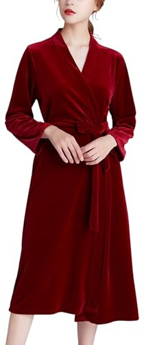 Petalum Peignoir de Bain Femme Velour Doré Robe Chambre Française Elégante Chemise Nuit Demoiselle d’Honneur Lettre Brodée Sexy Pyjama