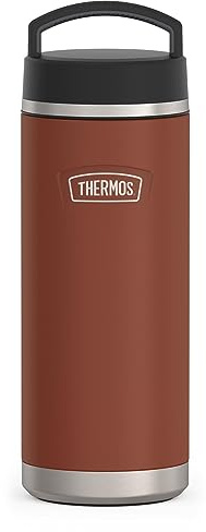 THERMOS ICON SERIES Stainless Steel Water Bottle with Screw Top Lid - 32 Ounce, Saddle - Vacuum Insulated Water Bottle with Lid