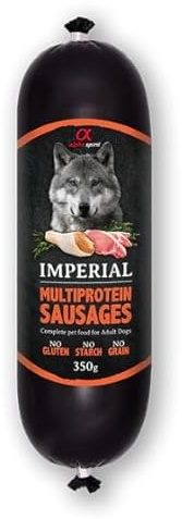Alpha Spirit Salsicce per cani Cibo umido 8 x 350 gr (Multiprotein)