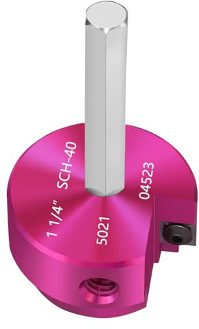 JYINCPED Alésoir de tuyau en PVC avec tête de 3,8 cm, économiseur de douille avec tige hexagonale de 1,9 cm, outil d'alésoir de raccord de tuyau en plastique ABS pour plomberie SCH.40 CPVC ABS