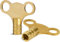 Equip247uk Radiator Bleed Key- Radiator Valve Clock Key for Bleeding and Air Vent- Made of Solid Brass- Pack of 2