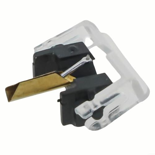 Puntina di ricambio per giradischi SHURE M55E, M44-7 e M44G, ampia compatibilità, facile installazione manuale, struttura in plastica resistente e alluminio, qualità audio migliorata per un'esperienza