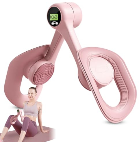 Lårtränare för kvinnor, bäckenbottentränare med 360° rotation och digital display, träningsutrustning för lår inuti, bäckenbottenmuskler, träning hemma