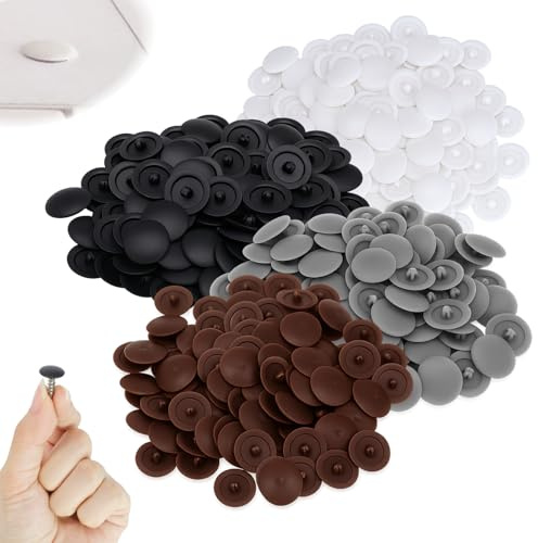 400 Piezas Tapas de Plástico para Tornillos de Cruz, Accesorios de Reparación y Bricolaje para Muebles, Protectores Decorativos de Tornillo