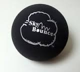 Sky Bounce Color Rubber Handballs for Recreational Handball, Stickball, Racquetball, Catch, Fetch, and Many More Games, 2 1/4-Inch, Black 12 Count