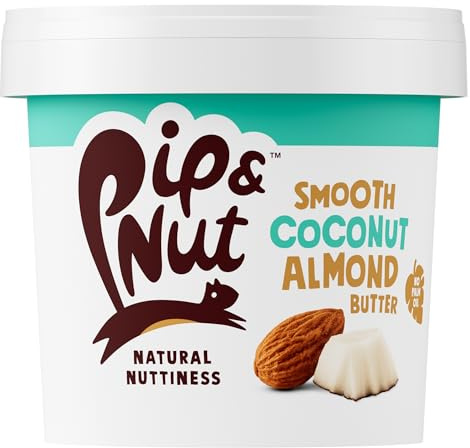Pip & Nut - Coconut Almond Butter (1kg) | Natural Nut Butter, No Palm Oil, No Added Sugar, Hi-Oleic Almonds, High in Unsaturated Fats, Gluten Free, Vegan, Dairy Free