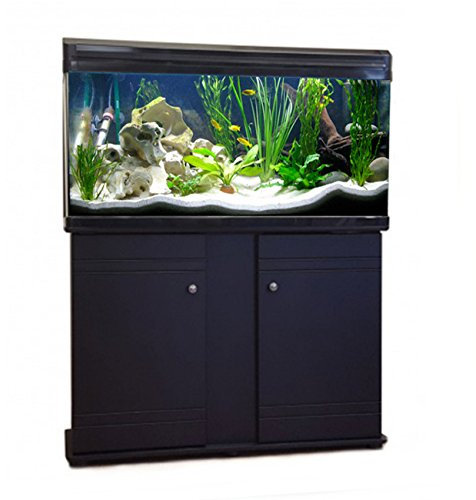 Aquarium Fish Tank & Cabinet (120cm / 220L, Black)