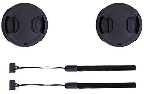 PROfezzion Paquete de 2 Cubiertas de Tapa de Objetivo de 37 mm con Protector de Tapa de Objetivo Elástico para Objetivos Olympus 14-42 mm 1: 3,5-5,6 EZ, Olympus OM-D EM10 Mark III II EPL9 EPL8 EPL7