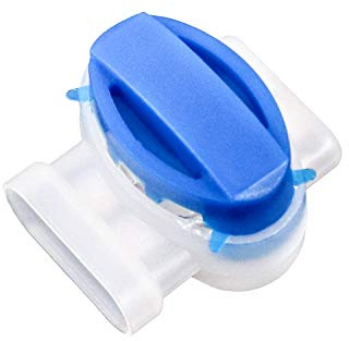 QWORK 50 Pack 3 Wire Connectors Electrical IDC 314-BOX Pigtail Connectors for 22-14 AWG Cables