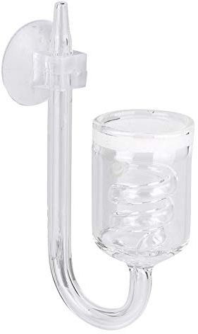Aquarium CO2 Zerstäuber, transparentes Glas Aquarium Kohlendioxid Refiner Aquarium CO2 Schrauben Dissolver Diffusor für Aquarium Aquarium Pflanzen