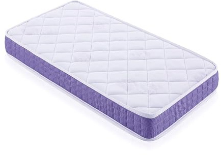 MATTREX | Colchón Viscoelástico Cuna Tamaño: 80x160 cm – Colchón Cuna Altura: 12 cm Transpirable, antiácaros, antihongos y antibacterias – Colchónes Cunas con Certificado Oeko-Tex®