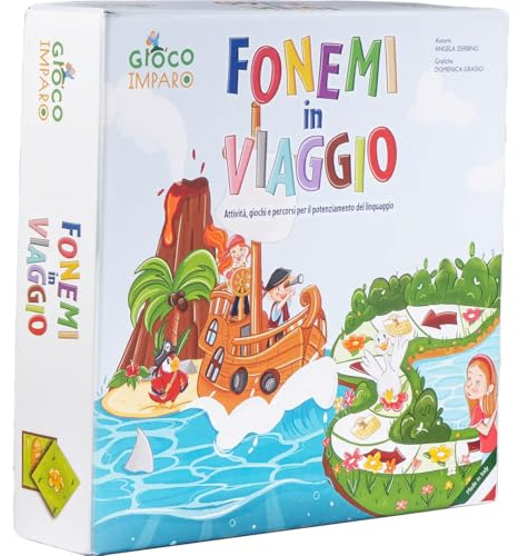 GIOCOIMPARO FONEMI IN VIAGGIO Pronuncia dei suoni del linguaggio e Avviamento Lettura e Scrittura Prevenzione DSA Gioco Educativo Per Bambini 3-7 anni