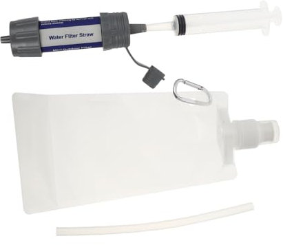 BCOATH Portable Water Purifier Mini Filter Straw Outdoor Camping Survival Convenient Water Cleaner for Hiking