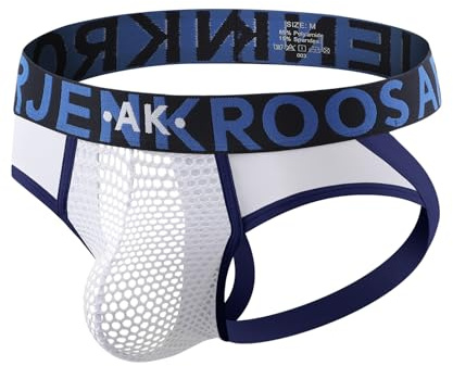 Arjen Kroos jockstrap herr string tangas sexiga andningsbara sportunderkläder män transparent nät underkläder stringtrosa