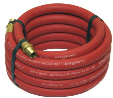 Goodyear 12175 Good Year 15' x 3/8 Rubber Air Hose 250 Psi