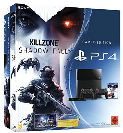 PlayStation 4 - Konsole inkl. Killzone: Shadow Fall + 2 DualShock 4 Wireless Controller + Kamera
