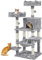 Yaheetech 150cm Large Cat Tree Scratching Posts with Condos/Hammock Cat Climbing Tower Centre for Indoor Cats, Light Grey
