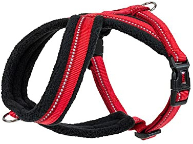 Halti Comfy Harness - Lightweight, Fleece-Lined, Reflective and Adjustable Dog Harness, Front & Back Ring for a Dog Lead, Great for Puppy Walks (Size X-Large)