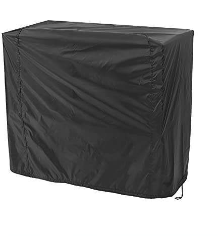 Funda para Barbacoa y Carrito de Servicio de 80 x 66 x 100 cm, Cubierta Impermeable Resistente a la Intemperie, Protector con Cordón Ajustable para Parrillas de Gas y Carros de Jardín, Negro