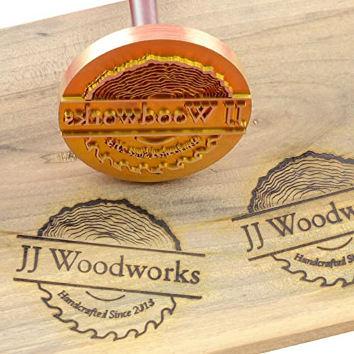 Anpassad logotyp varumärke järn personlig värmestämpel läder trä märke järn för bakning med handtaget (2,5 cm x 2,5 cm)