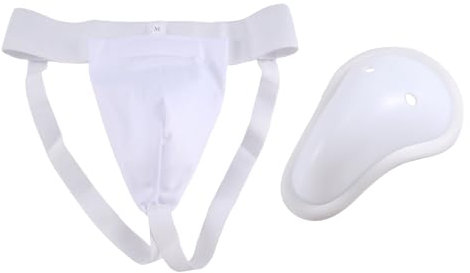 NISHZHU Tiefschutz für Herren, Boxen, Kickboxen, Muay Boxen, belüftet, verstellbar, Kampftraining Karate M