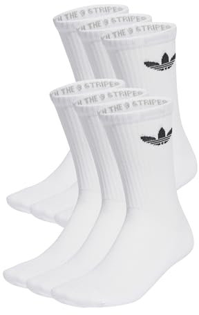 Calzini imbottiti Adidas Trefoil Crew (confezione da 6)