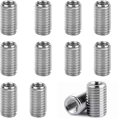 Inserto de rosca M6 a M8, 12 insertos roscados, insertos de rosca, tuercas reductoras macho y hembra, para automóviles turbinas de vapor, dispositivos mecánicos